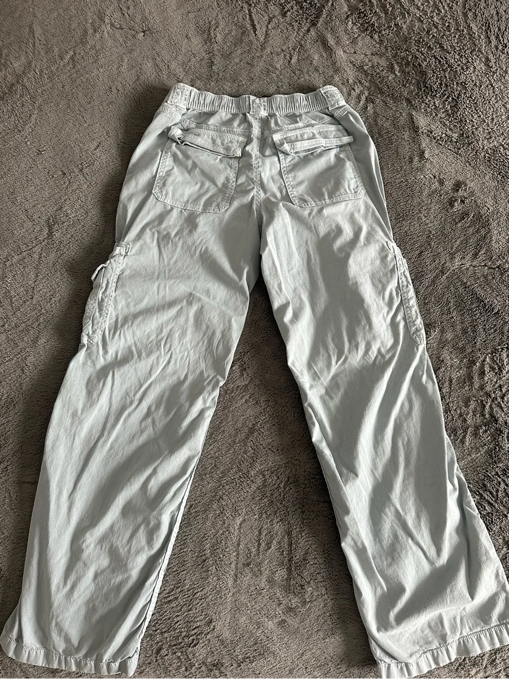 Hollister Women’s Light Blue Cargo Pants - Casual Utility Style